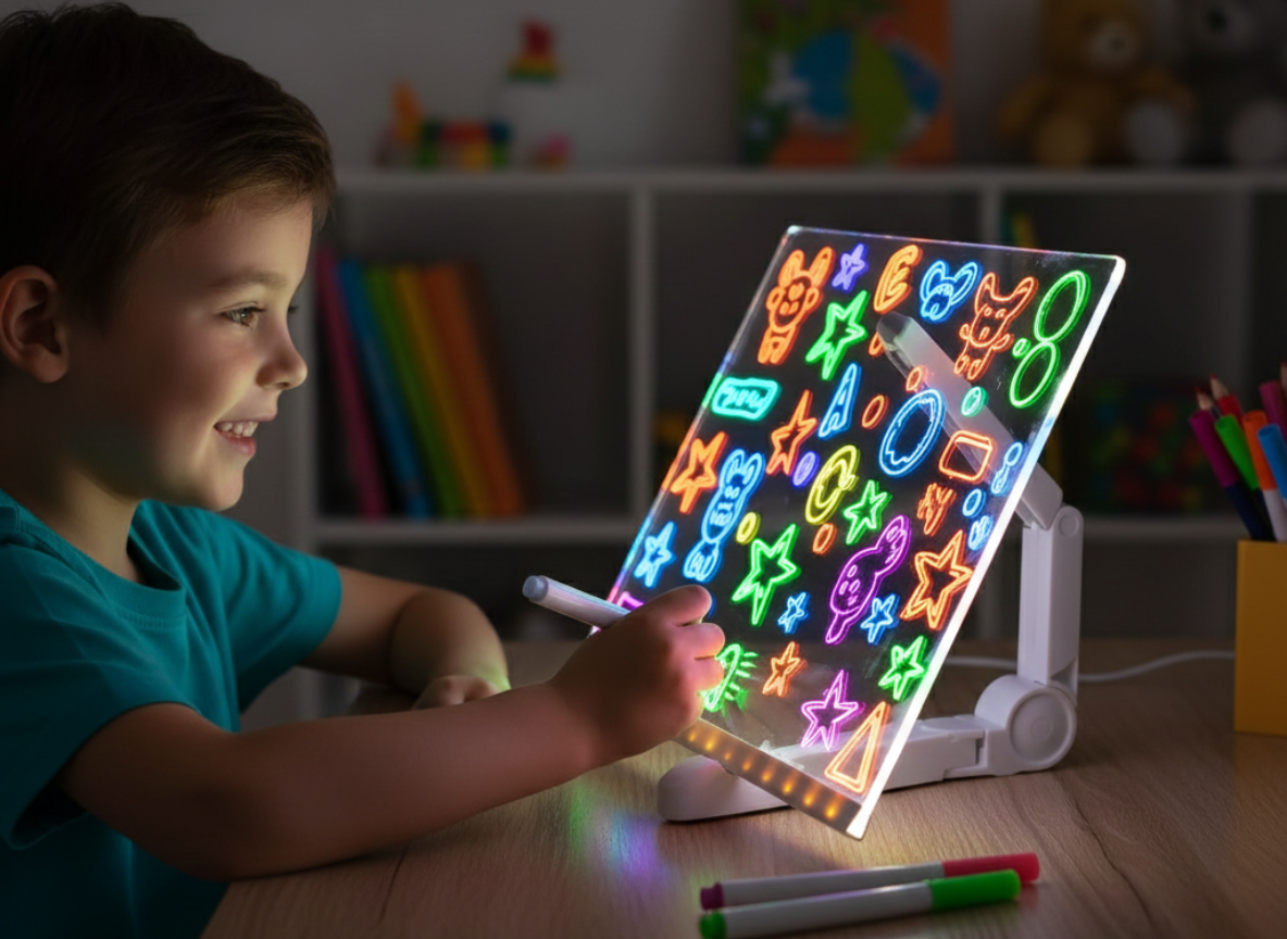 Tableau LED créatif et veilleuse apaisante pour enfants
