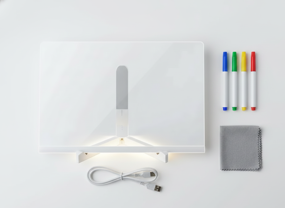 Tableau LED créatif et veilleuse apaisante pour enfants