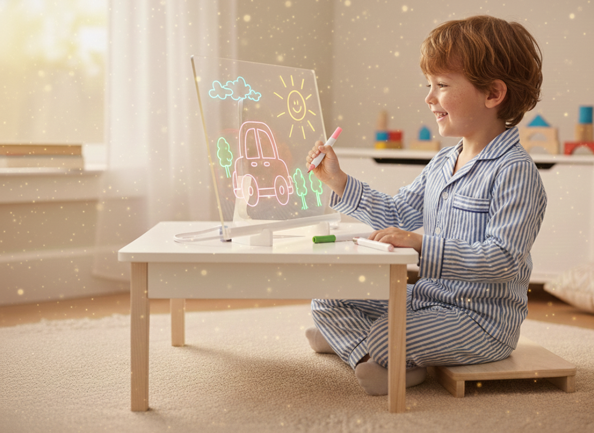 Tableau LED créatif et veilleuse apaisante pour enfants