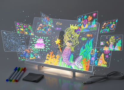 Tableau LED créatif et veilleuse apaisante pour enfants